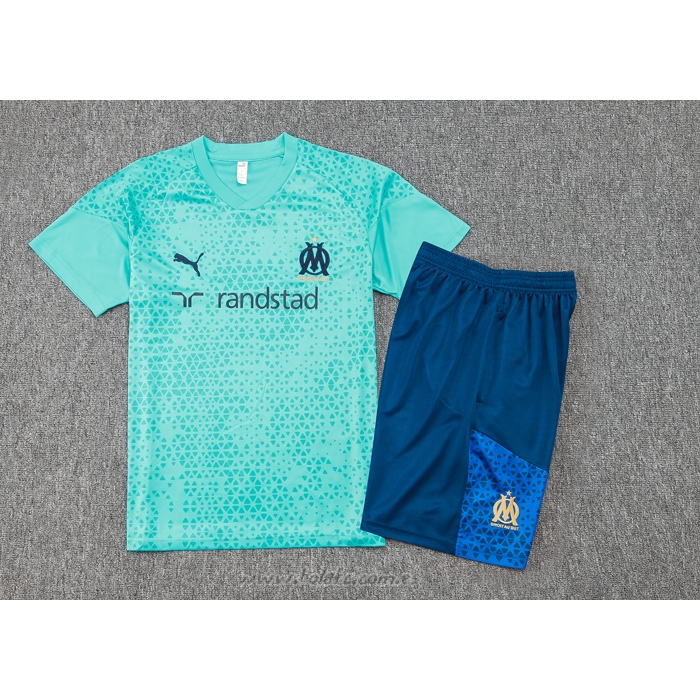 Chandal del Olympique Marsella Manga Corta 2023-2024 Verde - Pantalon Corto